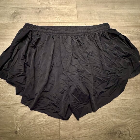 🖤 Black 2-in-1 Athletic Running Shorts | Built-In Liner | Elastic Waist - Picture 9 of 9